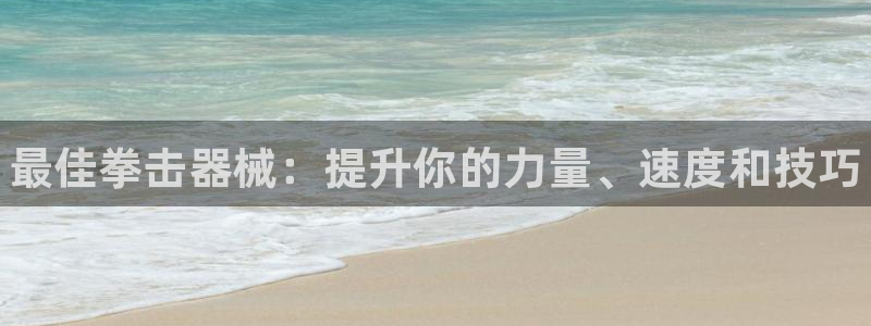凯时平台怎么样:最佳拳击器械:提升你的力量、速度和技巧